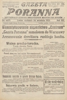 Gazeta Poranna : ilustrowany dziennik informacyjny wschodnich kresów Polski. 1922, nr 6497