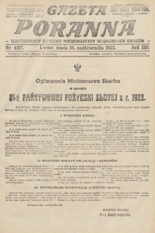 Gazeta Poranna : ilustrowany dziennik informacyjny wschodnich kresów Polski. 1922, nr 6517