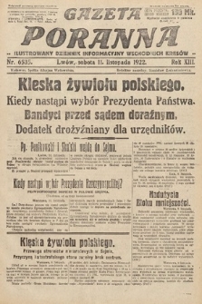 Gazeta Poranna : ilustrowany dziennik informacyjny wschodnich kresów Polski. 1922, nr 6535