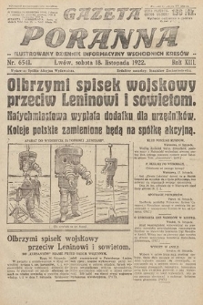 Gazeta Poranna : ilustrowany dziennik informacyjny wschodnich kresów Polski. 1922, nr 6541