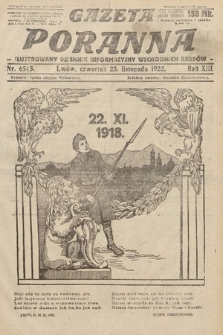 Gazeta Poranna : ilustrowany dziennik informacyjny wschodnich kresów Polski. 1922, nr 6545
