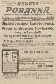Gazeta Poranna : ilustrowany dziennik informacyjny wschodnich kresów Polski. 1922, nr 6546