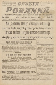 Gazeta Poranna : ilustrowany dziennik informacyjny wschodnich kresów Polski. 1922, nr 6548