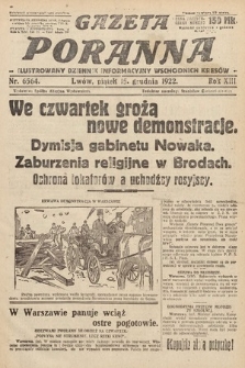 Gazeta Poranna : ilustrowany dziennik informacyjny wschodnich kresów Polski. 1922, nr 6564