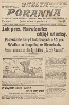 Gazeta Poranna : ilustrowany dziennik informacyjny wschodnich kresów Polski. 1922, nr 6565