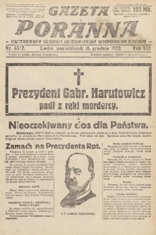 Gazeta Poranna : ilustrowany dziennik informacyjny wschodnich kresów Polski. 1922, nr 6567