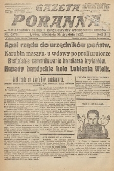 Gazeta Poranna : ilustrowany dziennik informacyjny wschodnich kresów Polski. 1922, nr 6578