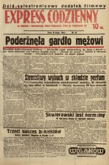 Kielecki Express Codzienny. 1938, nr 47