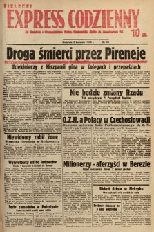 Kielecki Express Codzienny. 1938, nr 96