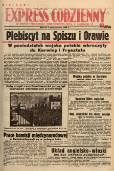 Kielecki Express Codzienny. 1938, nr 278