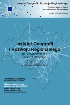 Instytut Geografii i Rozwoju Regionalnego Uniwersytetu Wrocławskiego