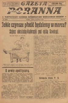 Gazeta Poranna : ilustrowany dziennik informacyjny wschodnich kresów. 1924, nr 6984
