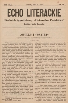 Echo Literackie : dodatek tygodniowy „Dziennika Polskiego”. 1898, nr 26