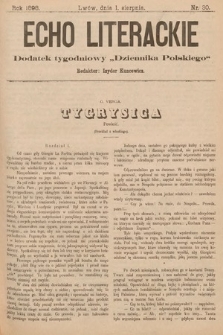 Echo Literackie : dodatek tygodniowy „Dziennika Polskiego”. 1898, nr 30