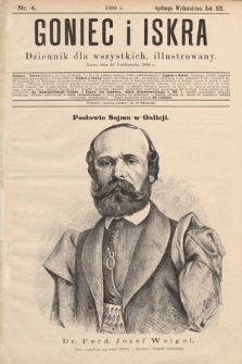 Goniec i Iskra : dziennik dla wszystkich : illustrowany. 1890, nr 4