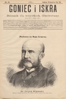 Goniec i Iskra : dziennik dla wszystkich : illustrowany. 1890, nr 8