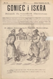 Goniec i Iskra : dziennik dla wszystkich : illustrowany. 1890, nr 9