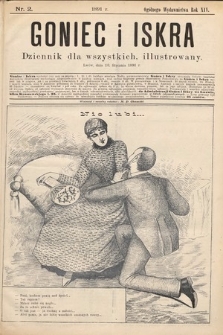 Goniec i Iskra : tygodnik humorystyczno-satyryczno-literacki : illustrowany. 1891, nr 2