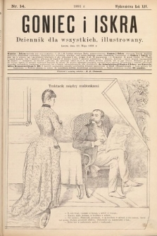 Goniec i Iskra : tygodnik humorystyczno-satyryczno-literacki : illustrowany. 1891, nr 14