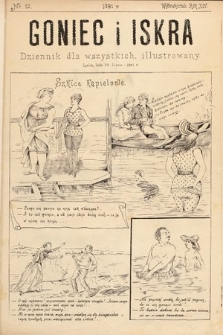 Goniec i Iskra : tygodnik humorystyczno-satyryczno-literacki : illustrowany. 1891, nr 20