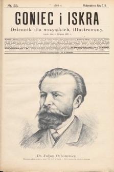 Goniec i Iskra : tygodnik humorystyczno-satyryczno-literacki : illustrowany. 1891, nr 22