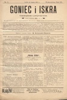 Goniec i Iskra : czasopismo perjodyczne. 1897, nr 5