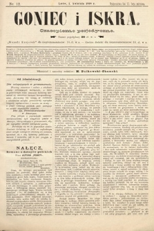 Goniec i Iskra : czasopismo perjodyczne. 1898, nr 12