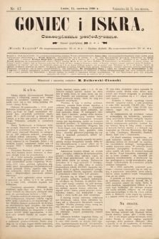 Goniec i Iskra : czasopismo perjodyczne. 1898, nr 17