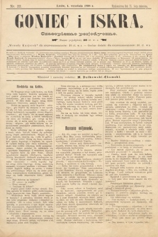 Goniec i Iskra : czasopismo perjodyczne. 1898, nr 22