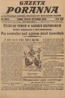 Gazeta Poranna : ilustrowany dziennik informacyjny wschodnich kresów. 1923, nr 6626