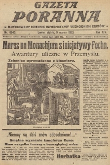 Gazeta Poranna : ilustrowany dziennik informacyjny wschodnich kresów. 1923, nr 6643