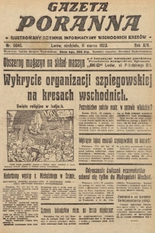 Gazeta Poranna : ilustrowany dziennik informacyjny wschodnich kresów. 1923, nr 6645