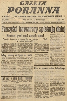 Gazeta Poranna : ilustrowany dziennik informacyjny wschodnich kresów. 1923, nr 6661