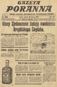 Gazeta Poranna : ilustrowany dziennik informacyjny wschodnich kresów. 1923, nr 6665