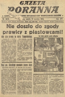 Gazeta Poranna : ilustrowany dziennik informacyjny wschodnich kresów. 1923, nr 6676