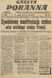 Gazeta Poranna : ilustrowany dziennik informacyjny wschodnich kresów. 1923, nr 6698
