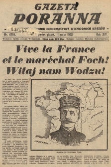 Gazeta Poranna : ilustrowany dziennik informacyjny wschodnich kresów. 1923, nr 6704