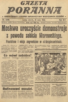 Gazeta Poranna : ilustrowany dziennik informacyjny wschodnich kresów. 1923, nr 6708