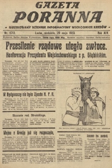 Gazeta Poranna : ilustrowany dziennik informacyjny wschodnich kresów. 1923, nr 6713