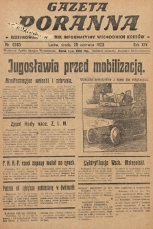 Gazeta Poranna : ilustrowany dziennik informacyjny wschodnich kresów. 1923, nr 6743