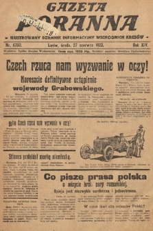 Gazeta Poranna : ilustrowany dziennik informacyjny wschodnich kresów. 1923, nr 6750