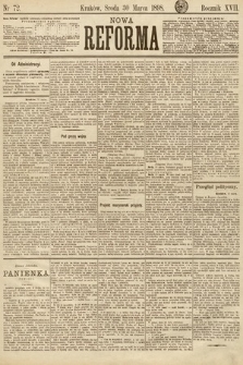 Nowa Reforma. 1898, nr 72