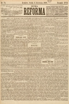 Nowa Reforma. 1898, nr 78