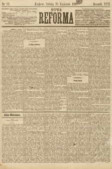 Nowa Reforma. 1898, nr 92