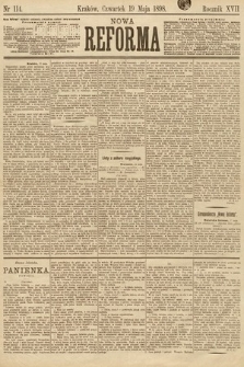 Nowa Reforma. 1898, nr 114