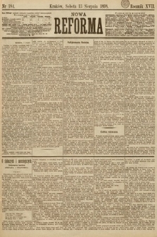 Nowa Reforma. 1898, nr 184
