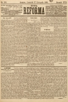 Nowa Reforma. 1898, nr 263