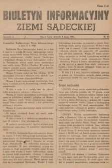 Biuletyn Informacyjny Ziemi Sądeckiej. 1945, nr 52