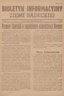 Biuletyn Informacyjny Ziemi Sądeckiej. 1945, nr 61