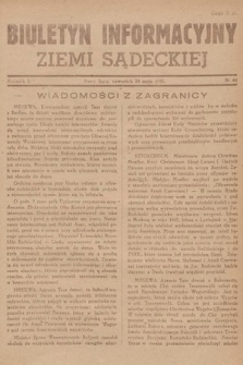 Biuletyn Informacyjny Ziemi Sądeckiej. 1945, nr 64